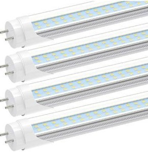 lot 100823 image: JESLED T8 T10 T12 LED 4FT Light Bulbs,24W 3000LM,6000K-6500K Daylight White,4 Foot LED Fluorescent Tube Replacement,Super Bright,Dual Ended Power,Ballast Bypass,Clear Cover(4-Pack)