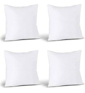 lot 100825 image: Utopia Bedding Throw Pillows Insert (Pack of 4, White) - 18 x 18 Inches Bed and Couch Pillows - Indoor Decorative Pillows