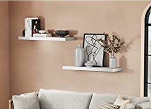 lot 29358 image: 2 Floating Shelves,White