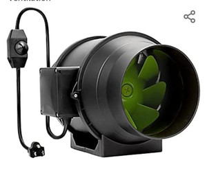 lot 29364 image: Inline Duct Exhaust Fan,6in.