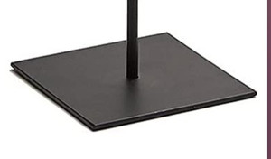 lot 29365 image: Metal base stand 12in.x 12in. insert for stand 1in.