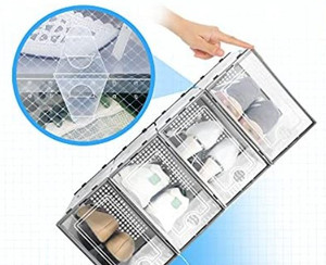 lot 29386 image: Kuject Shoe Organizer Storage Boxes