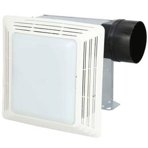 lot 29403 image: Broan 50 CFM Ventilation Fan with Light, 2.5 Sones