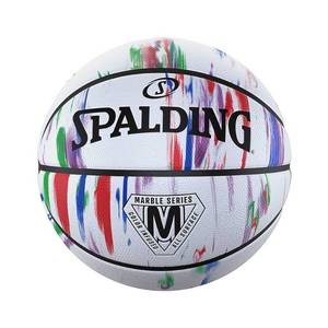 lot 29411 image: Spalding 29.5in.Basketball,Marble,White