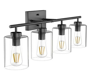 lot 29442 image: Modern 4 Light Vanity Fixture