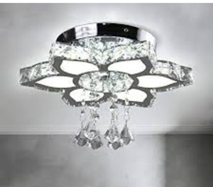 lot 29452 image: Flower Crystal Chandelier