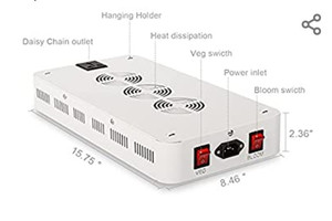 lot 29454 image: Tatu 500W LED Grow Light Full Spectrum