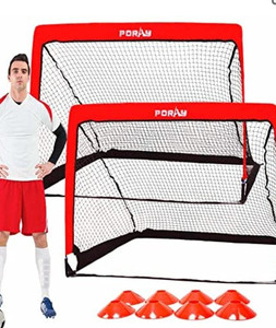 lot 29474 image: Poray Portable Soccer Goal Net,Set of 2