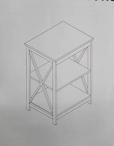 lot 29536 image: Lavish Home CollectionThree Tier End Table