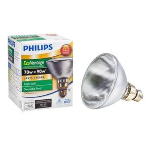lot 29567 image: 4 Pack of Philips Dimmable Flood Standard Base Light Bulb