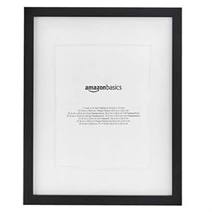 lot 29574 image: Basics Photo Picture Frame with Mat,Black,2-Pack
