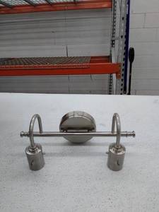 lot 29595 image: Bathroom Vanity 2 Light Wall Fixture,Brushed Nickel