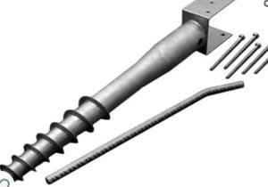 lot 29616 image: Mayne 580D-BK Ground Screw,Silver