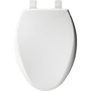 lot 29623 image: Mayfair Slow Close Elongated White Plastic Toilet Seat