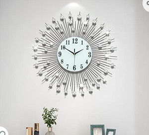 lot 29628 image: YIJIDECOR Large Wall Clock,Modern,Silent, 24in