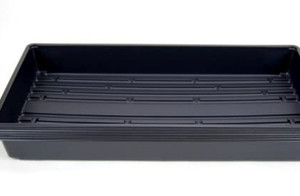 lot 29631 image: Box of Durable Black Plastic Growing Trays