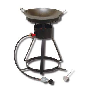 lot 29646 image: King Kooker 24in.Portable Propane Outdoor Cooker with 18in.Steel Wok