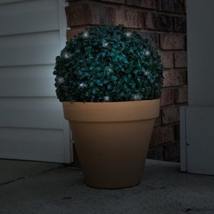 lot 29651 image: Solar Powered LED Artificial Topiary Ball