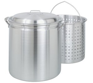 lot 29654 image: Bayou Classic 60-Quart All Purpose Aluminum Stockpot