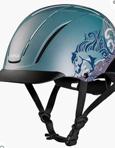 lot 29674 image: Troxel Spirit Performance Helmet, Sky Dreamscape, X-Small