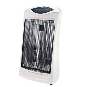 lot 29680 image: Comfort Zone Quartz Electric Tower Space Heater,White