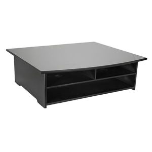 lot 29708 image: Rolodex Hub Compatible Wood Printer Stand, Black