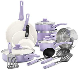 lot 29726 image: GreenLife Soft Grip Healthy Ceramic Nonstick Cookware