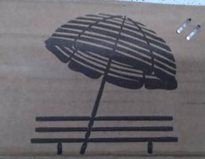 lot 29764 image: Duerer Beach Umbrella,Stripes