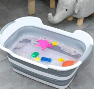 lot 29785 image: TOLEAD Collapsible Laundry Baskets,Travel Portable Toddler Bathtub