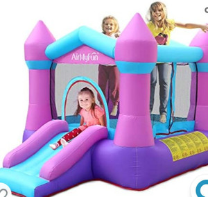 lot 29796 image: AirMyFun Kids Bounce House with Blower,Inflatable Bouncy Jumping Castle