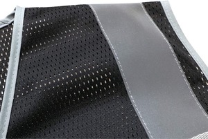 lot 1622 image: set of 5 LOHASPRO High Visibility Safety Vest - Black Mesh - Medium