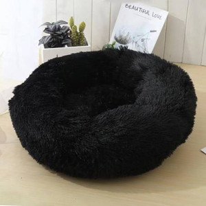 lot 1640 image: Super Soft, Cozy, Breathable Round Plush Dog Bed