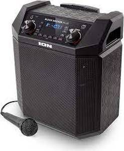 lot 1683 image: Audio Block Rocker Plus Portable Bluetooth Speaker With Battery Microphone