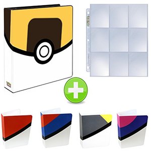 lot 50043 image: Totem World Ultra Ball 3-Ring Binder with 25 9-Pocket Pages and a Mini Binder Collectors Album for Pokemon Cards