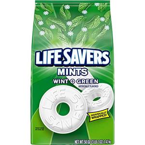 lot 50130 image: Life Savers Hard Candy, Wint-O-Green, 50 oz