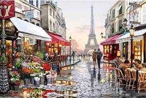 lot 50139 image: PARIS STREET 1000 PIECE JIGSAW PUZZLE