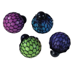 lot 50146 image: RAINBOW MESH SQUEEZE BALL 24DS