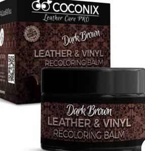 lot 50186 image: Coconix Leather Recoloring Balm Dark Brown - Recolor, Renew, Repair & Restore Aged, Faded, Cracked, Peeling and Scuffed Leather & Vinyl Couches, Boat or Car Seats
