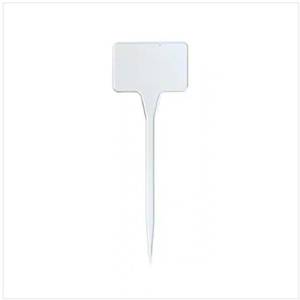 lot 50217 image: GROWNEER 600 Packs 4x0.8 Inches Plant Labels Stake Type Tags Plastic Garden Labels Nursery Tags for Flowers, Vegetables, Seedlings, Seed (White)