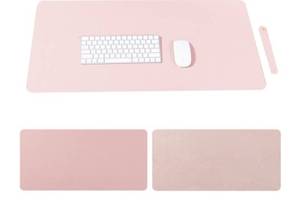 lot 50223 image: Pink Faux Leather Desk Pad 60x30cm