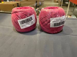 lot 50226 image: (2) SANGTQ 4-Strand Twisted Cotton Cord Macrame Cord Polyester Cotton Bohemia DIY Macrame Rope Handmade Craft Knitting Christmas Cord Soft Undyed Cotton Rope (3mm 109yard (100m))