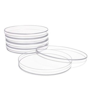 lot 50256 image: 12 Pack 5.8 in Plastic Petri Dishes with Lid for School Science Fair Project and Party