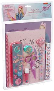 lot 50273 image: JoJo Siwa 11 Pcs Value Pack with Plastic Pencil Case in PVC Bag School Supplies