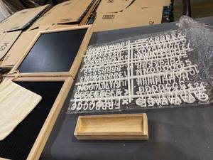 lot 50290 image: VIVREAL Letter Board & Chalk Board