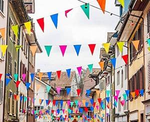 lot 50323 image: Event Pennant Flags (263 ft,250pcs)