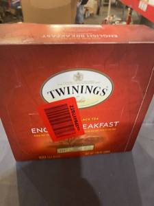 lot 50341 image: Twinings English Breakfast Black Tea, 100 Ct