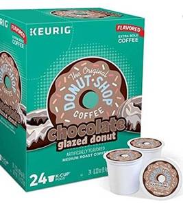 lot 50403 image: Donut Shop Chocolate Glazed Donut K- Cup Coffee (12 K - Cups)