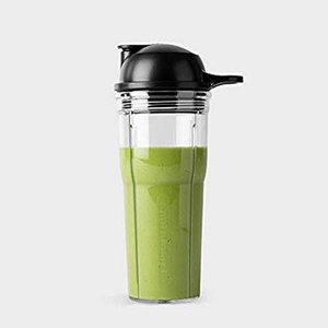 lot 50457 image: NutriBullet Cup and to-Go Lid, 20 oz, ClearBlack