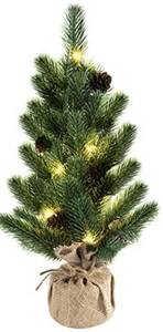 lot 50461 image: 17 inch PE pine tree with linen base