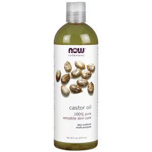 lot 50064 image: Now, 100% Pure Castor Oil for Skincare, 16 oz